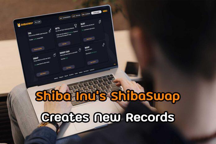 Shiba Inu’s ShibaSwap Creates New Records